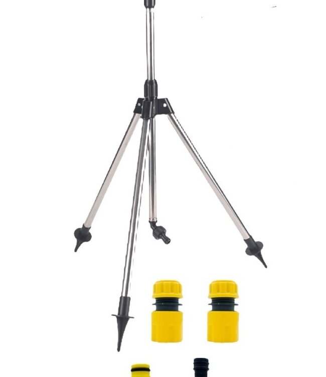 Zwenksproeier op Standaard - Driepoot Sectorsproeier