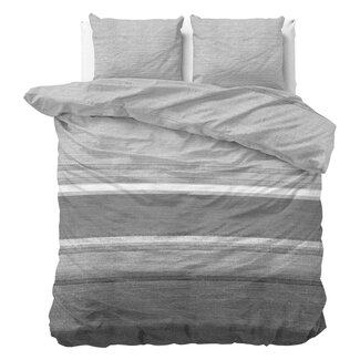 Sleeptime Flanellen Steenstreep Grijs 240 x 220