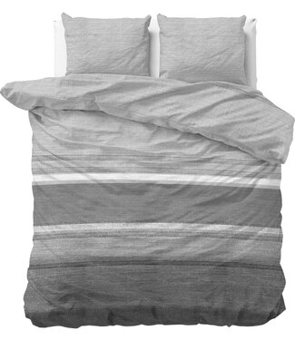 Sleeptime Flanellen Steenstreep Grijs 240 x 220