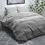 Sleeptime Flanell Steinstreifen Grau 240 × 220 - Bettbezug