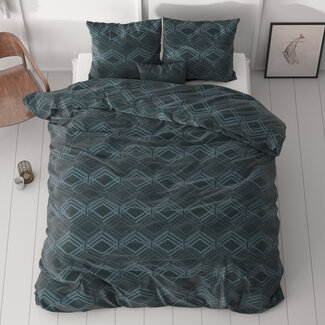 Sleeptime Wavey navy blue 240 × 200/220 - Duvet Cover