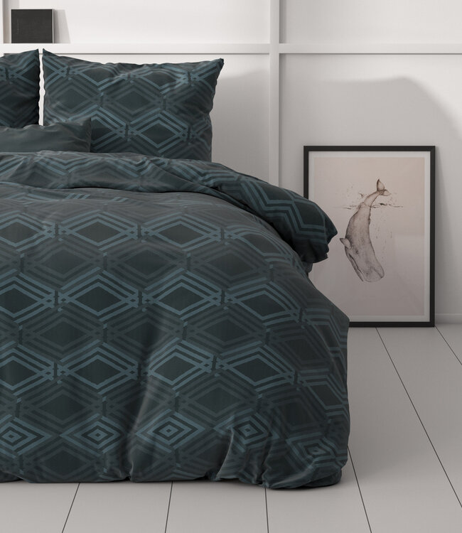 Wavey marineblauw 240 x 200/220