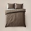 Sleeptime Samt Cartier Taupe 240 × 220 - Bettbezug