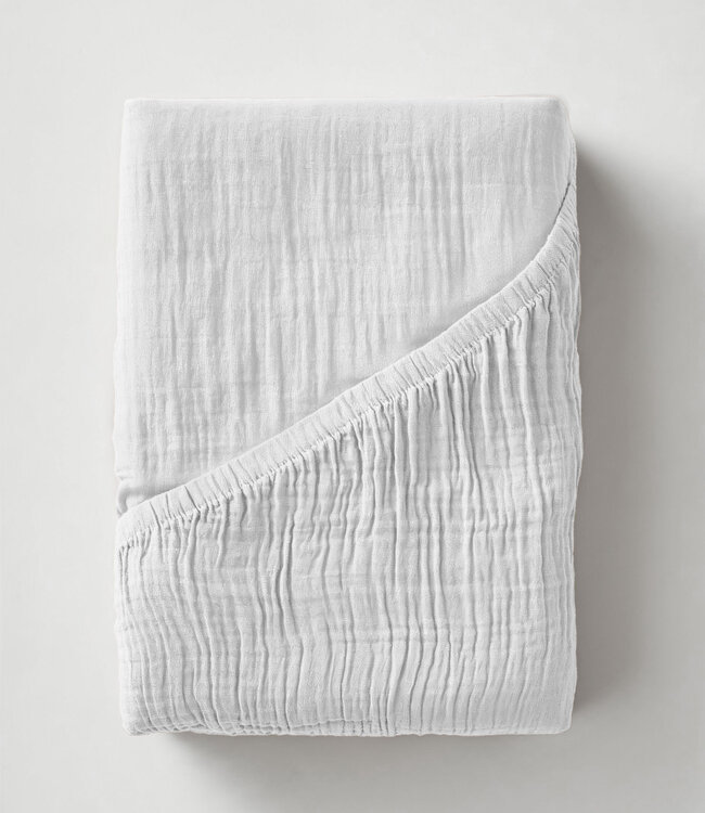 Mousseline wit 90 x 200 + 30