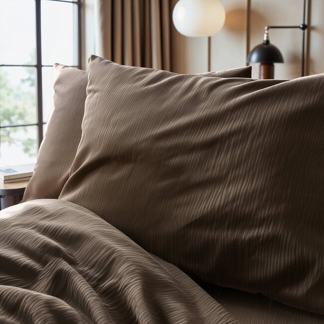 Sleeptime Samt Cartier Taupe 240 × 220 - Bettbezug