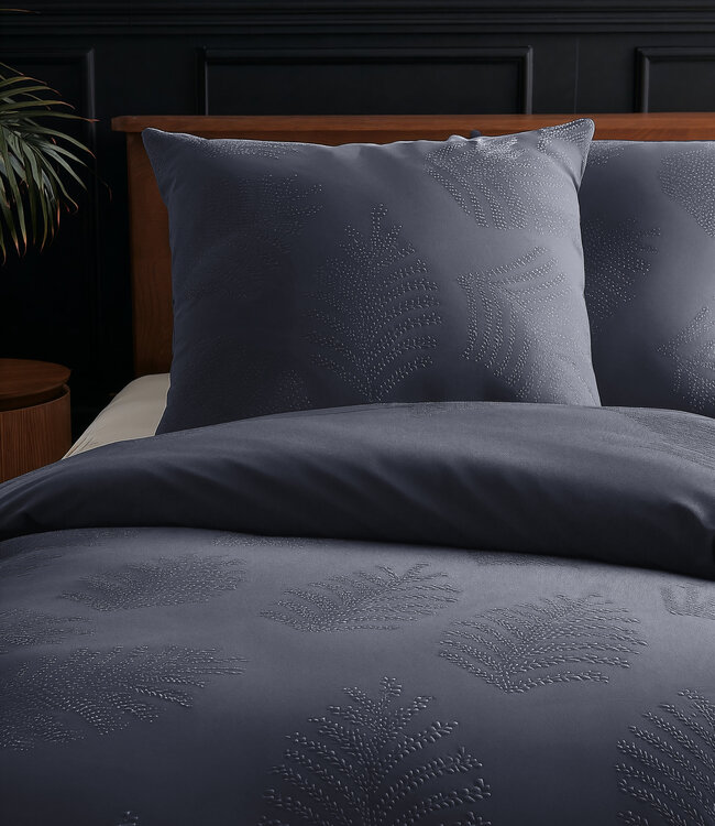 Bladeren 3D Antraciet 140 x 200/220