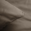 Fluweel effen taupe/grijs 200 x 200/220