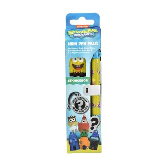 Mad Monkey SpongeBob SquarePants balpen met 2 verzamelkarakters, pen in het ontwerp van de populaire kinderserie, officiële merchandise, ideaal voor fans