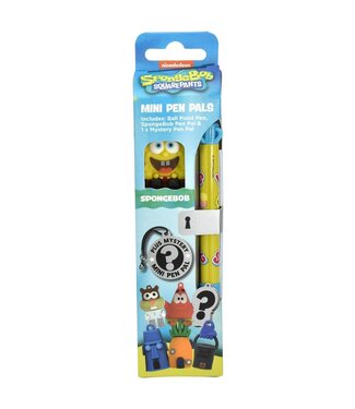 Mad Monkey SpongeBob SquarePants balpen met 2 verzamelkarakters, pen in het ontwerp van de populaire kinderserie, officiële merchandise, ideaal voor fans