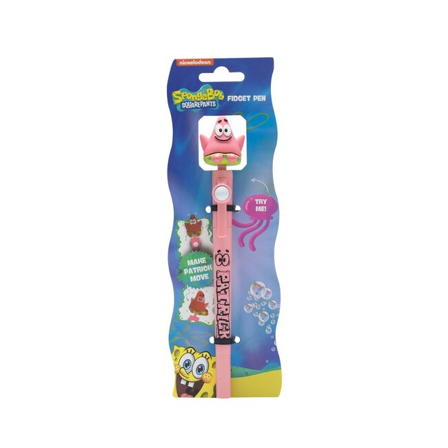 Spongebob Squarepants Patrick balpen, fidgetpen met clip-on figuur, penmerchandise