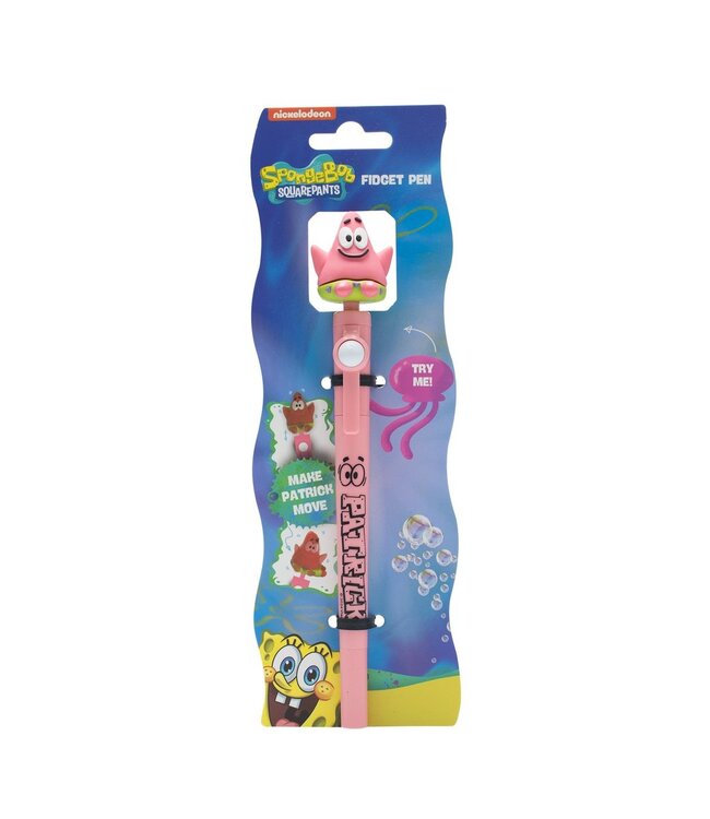 Spongebob Squarepants Patrick balpen, fidgetpen met clip-on figuur, penmerchandise