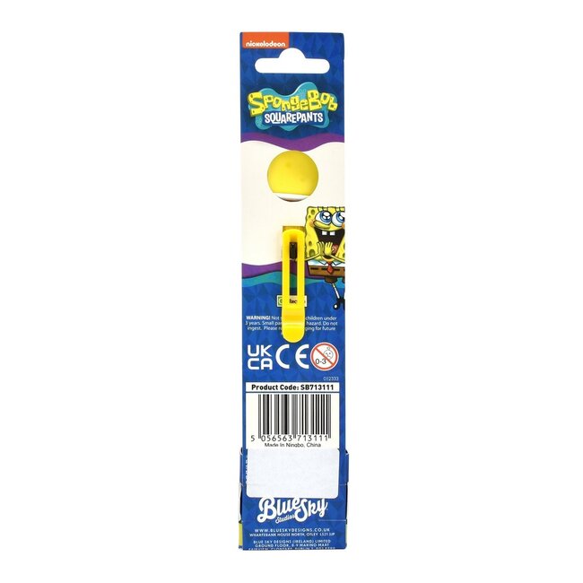 Spongebob Squarepants pen, pen met 8 verschillende kleuren, officiële merchandise, ideaal cadeau-idee