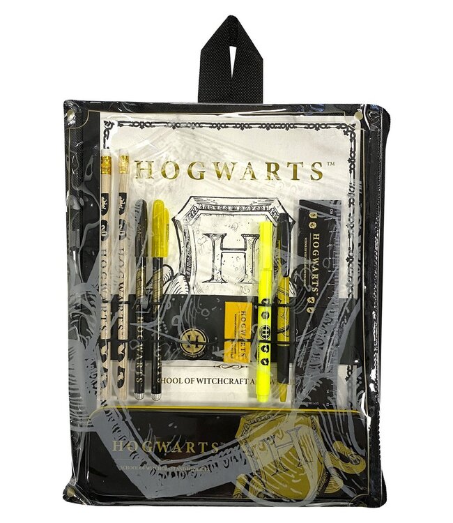 Harry Potter-cadeauset, 11-delige schrijfwarenset voor Zweinstein-fans, notitieboekje, gelpen, markeerstift, pennenbakje, gum en nog veel meer