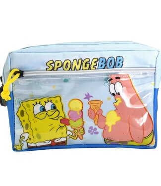 Mad Monkey Spongebob Squarepants etui, etui in het ontwerp van Spongebob en Patrick, officiële merch
