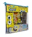 Spongebob Squarepants schrijfset, 11-delige schrijfset met pennen, gummen, liniaal enz., ideaal cadeau-idee voor alle Spongebob-fans