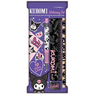 Mad Monkey Sanrio Kuromi - briefpapier set 6 delen