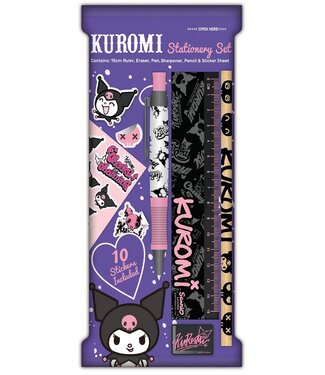 Mad Monkey Sanrio Kuromi - briefpapier set 6 delen
