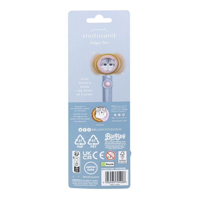 Mofusand - Fidget Pen incl. Maatschappij figuur