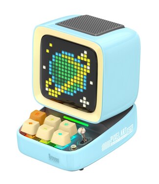 Mad Monkey Divoom Ditoo Pro - Bluetooth-luidspreker met instelbare pixelweergave - Blauw