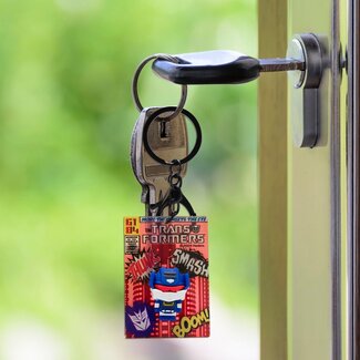 Mad Monkey Transformers sleutelhanger, gemaakt van duurzaam acryl, veelzijdige ventilator