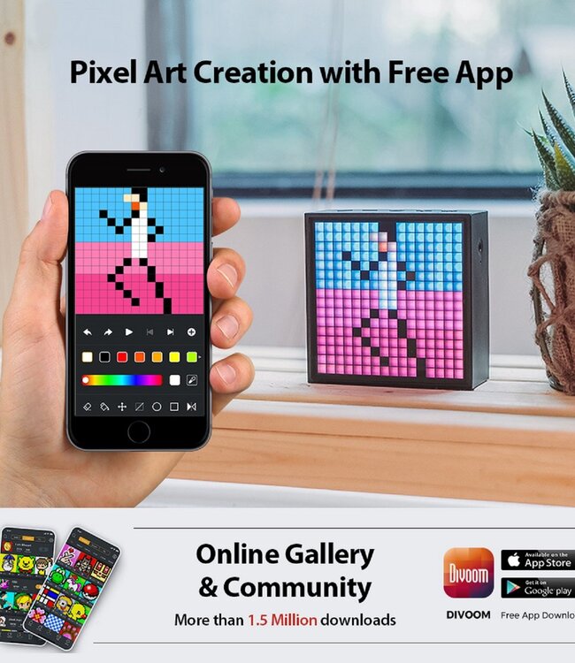 Divoom Timebox-Evo - DSP-tuned 360 Bluetooth Speaker - Zwart