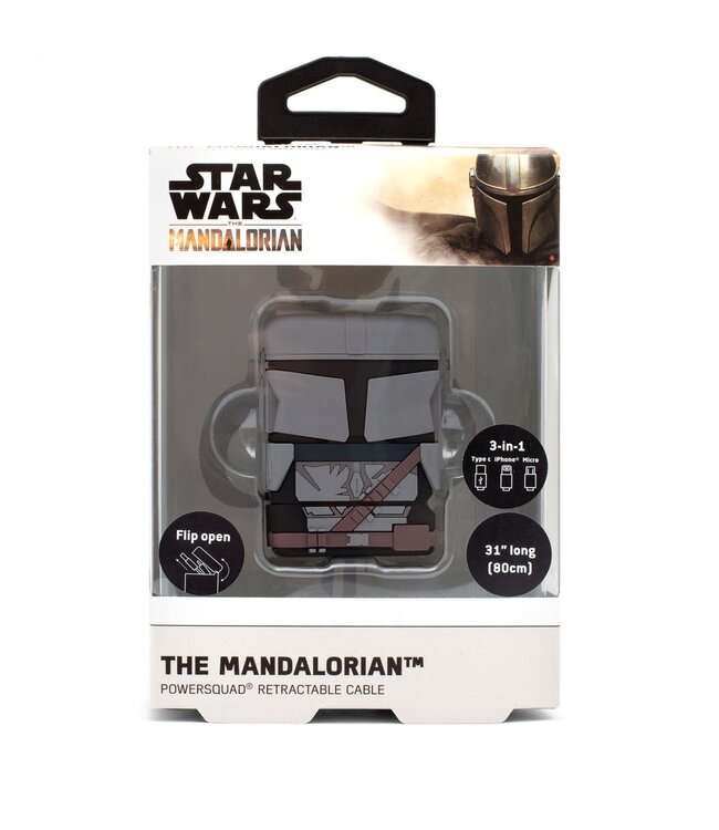 PowerSquad - Flip intrekbare kabel "The Mandalorian"