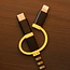 Harry Potter - Huffelpuf 3in1-Ladekabel Sjaal-Kabel (Lightning/Micro/USB-C)