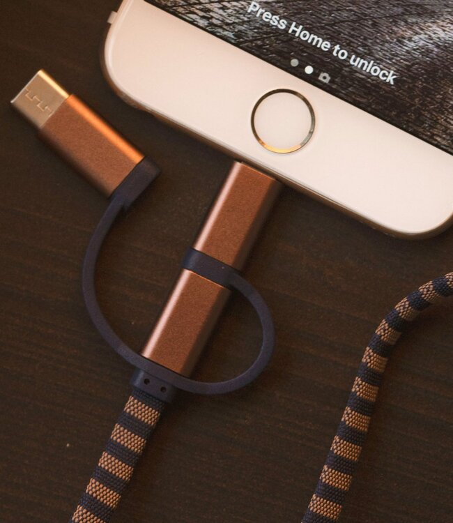 Harry Potter - Ravenclaw 3in1-Ladekabel Sjaal-Kabel (Lightning/Micro/USB-C)