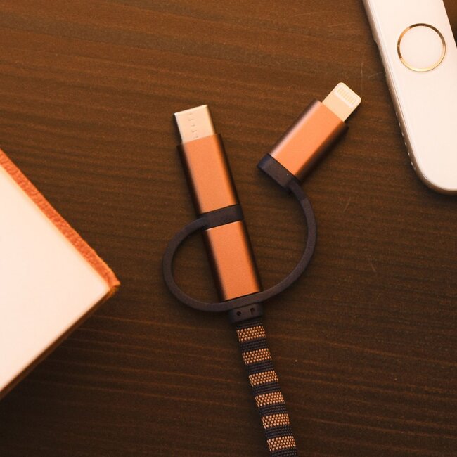 Harry Potter - Ravenclaw 3in1-Ladekabel Sjaal-Kabel (Lightning/Micro/USB-C)