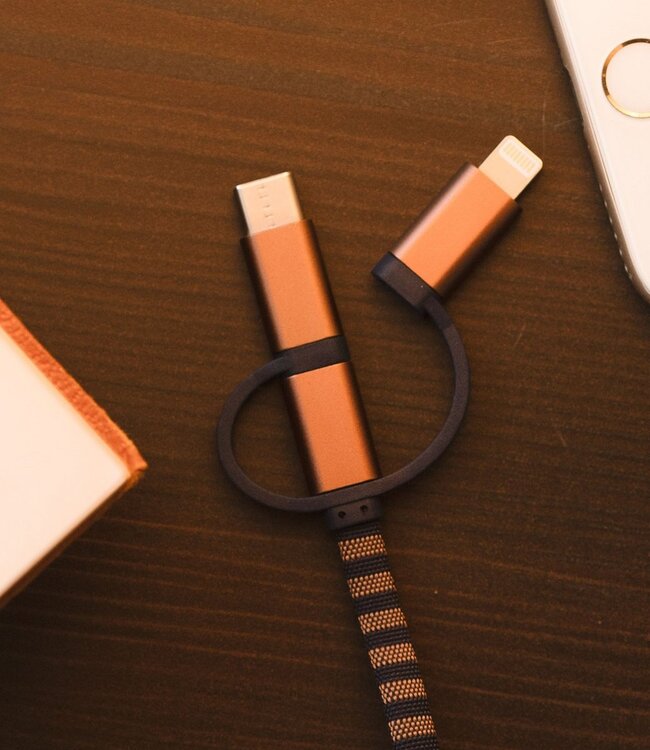 Harry Potter - Ravenclaw 3in1-Ladekabel Sjaal-Kabel (Lightning/Micro/USB-C)