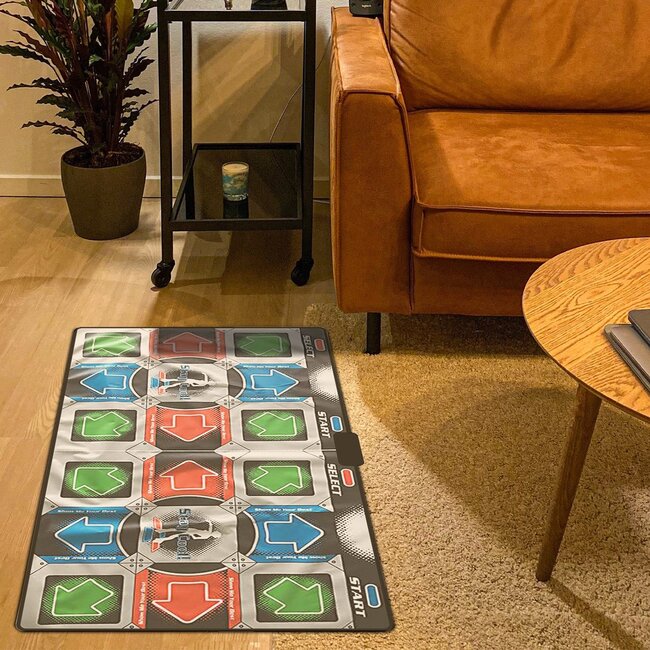 Mad Monkey - dansmat voor kinderen - dansmat voor 2 spelers - muziekmat met meer dan 100 liedjes, 9 spelletjes en 3 moeilijkheidsgraden