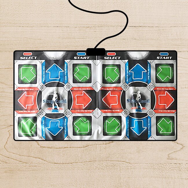 Mad Monkey - dansmat voor kinderen - dansmat voor 2 spelers - muziekmat met meer dan 100 liedjes, 9 spelletjes en 3 moeilijkheidsgraden