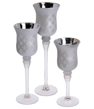 Home&Styling Set van 3 luxe kandelaren