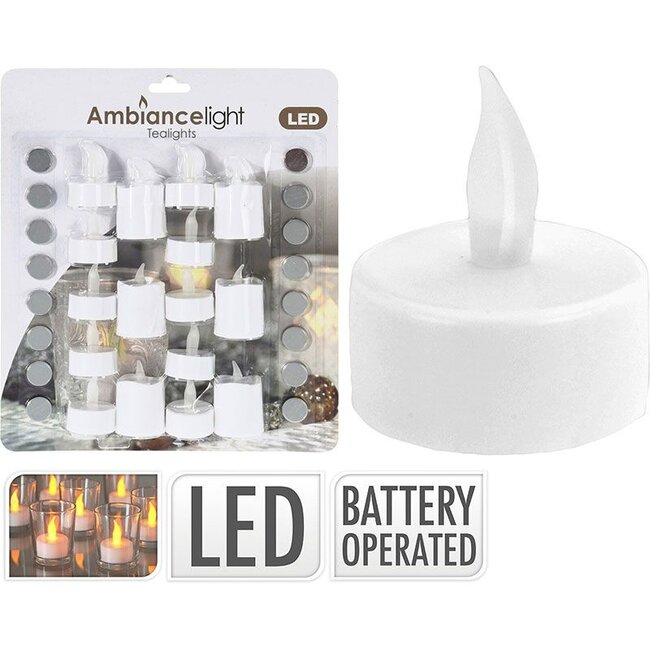Ambiance LED-Teelichter - 16 Stück - Groß und klein