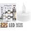 Ambiance Tealights LED - set of 16 pieces - large and small