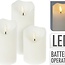 Ambiancelight LED Kaarsen - set van 3 - Afstandsbediening - Wit