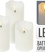 LED Kaarsen - set van 3 - Afstandsbediening - Wit