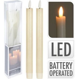 Ambiancelight Led Dinerkaarsen - 4 stuks - 24cm