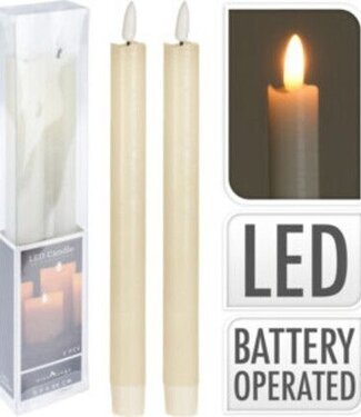 Ambiancelight Led Dinerkaarsen - 4 stuks - 24cm