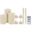 Led Kaarsenset met Afstandsbediening - 9-delig