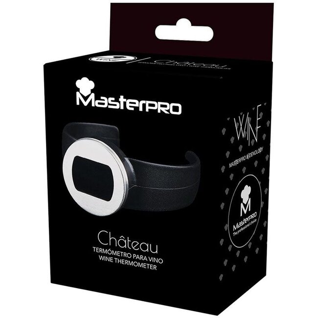 Bergner Masterpro Edelstahl-Weinthermometer mit LCD-Display