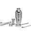 Cocktailset RVS - 5-delig - Cocktailshaker - Lepel - Klopper - Maatbeker - IJstang