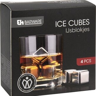 Excellent Houseware Stainless Steel Ice Cubes - Set of 4