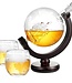 Whiskey Karaf - Globe Decanter - incl. 2 glazen