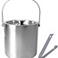 Ceruzo IJsemmer RVS - 3 Liter - extra Groot - met Deksel en Tang