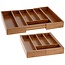 Excellent Houseware Bamboo extendable cutlery tray