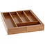 Excellent Houseware Bamboo extendable cutlery tray