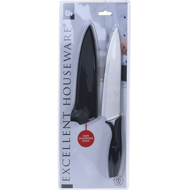 Excellent Houseware Carving knife - incl. holder and sharpener