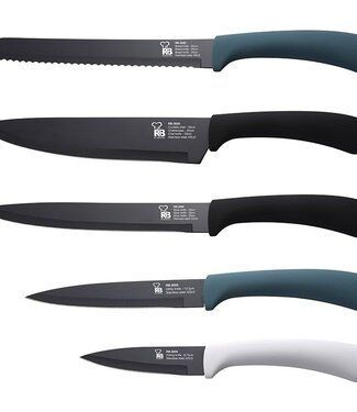 Renberg 5-delige Messenset - Color Slice