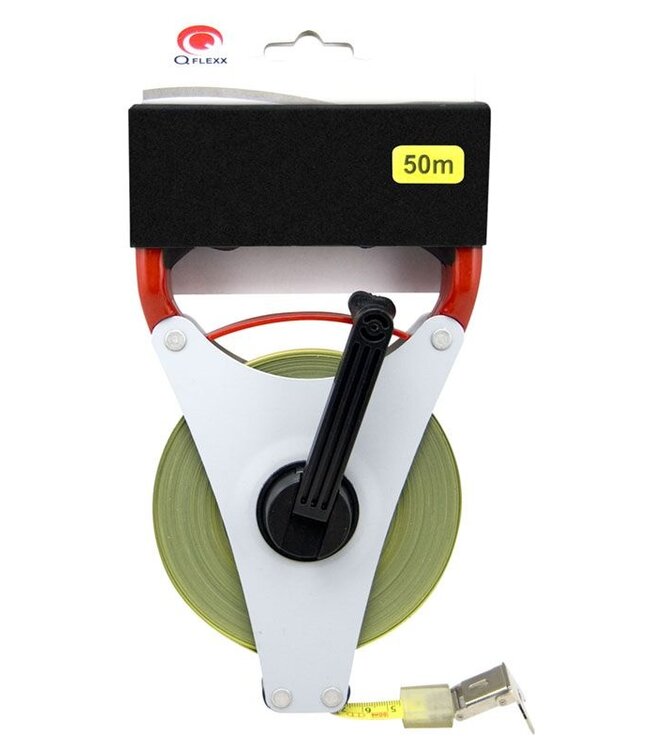 Stalen Meetlint op haspel - Landmeter - 50 meter